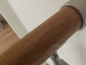 Preview: Runder Holzhandlauf massivholz Eiche 42,4 mm Wandhandlauf nach Maß, Viele Farben